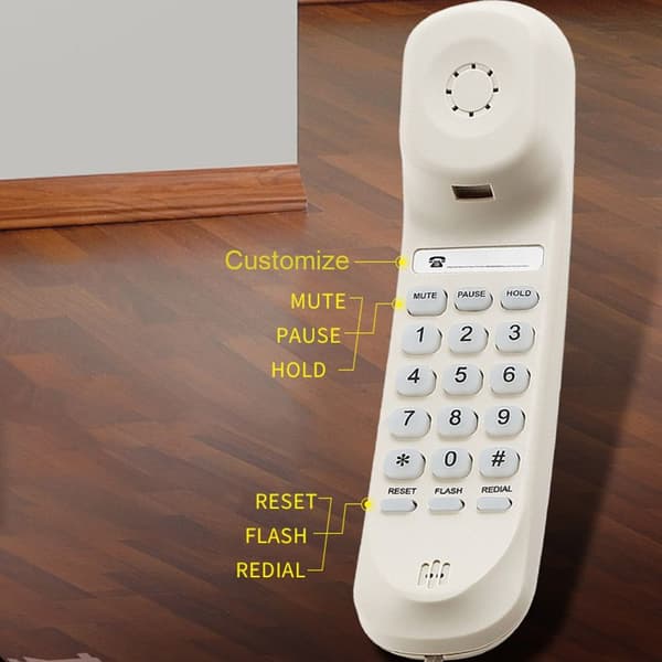 Fastnettelefoner med ledning SORT black