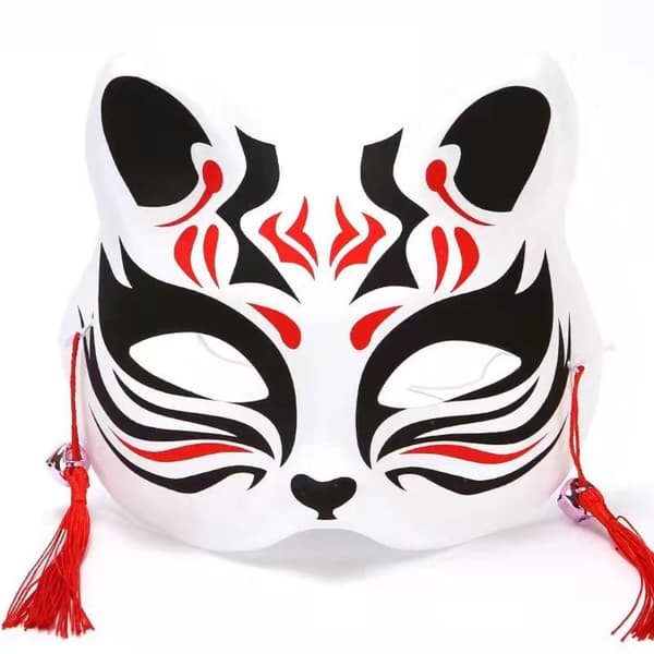 2 stk Anime Foxes Mask Half Face Masks 2 2 2