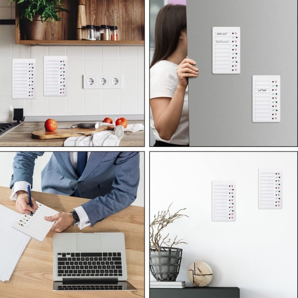 3 stk Blank Checklist Board Blank Erstatningspapirer To Do List