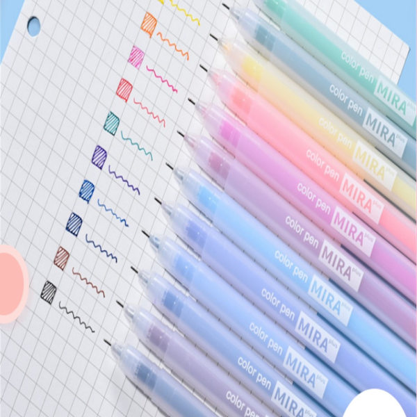 12 kpl/laatikko värillinen set Kawaii kuulakärkikynä Mark Pen