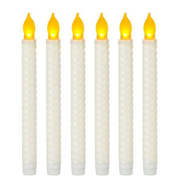 6 STK Elektroniske Lys LED HVID 6 STK 6 STK White 6Pcs-6Pcs