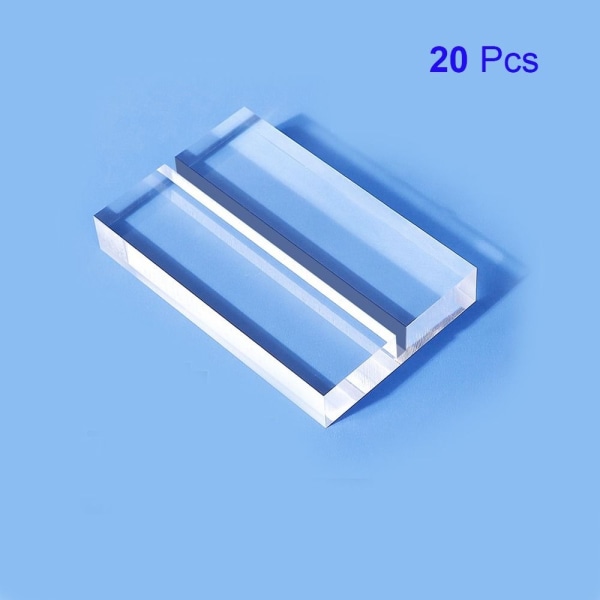 20st Platskorthållare Bordsnummer Hållare Namnkortshållare Clear 2x1.2x0.4Inch-2x1.2x0.4Inch