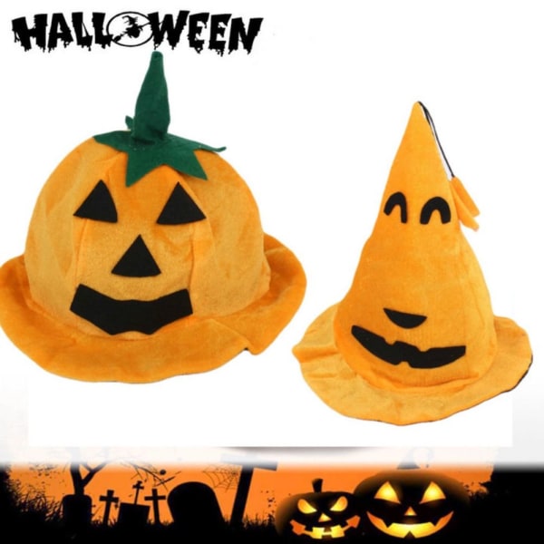 Græskarhat Halloween Cap 04 04 04