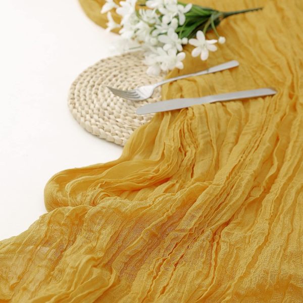 Bohemian Table Flag Twists Bordsduk GUL yellow