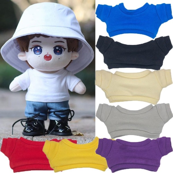 15 cm T-shirt för dockakläder Tecknad docka 2 2 2