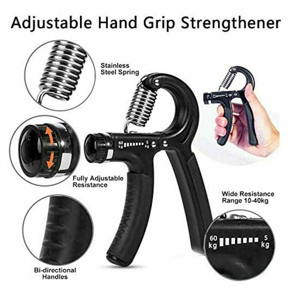 Hand Grip Strengthener Wrist Trainer BLÅ blue