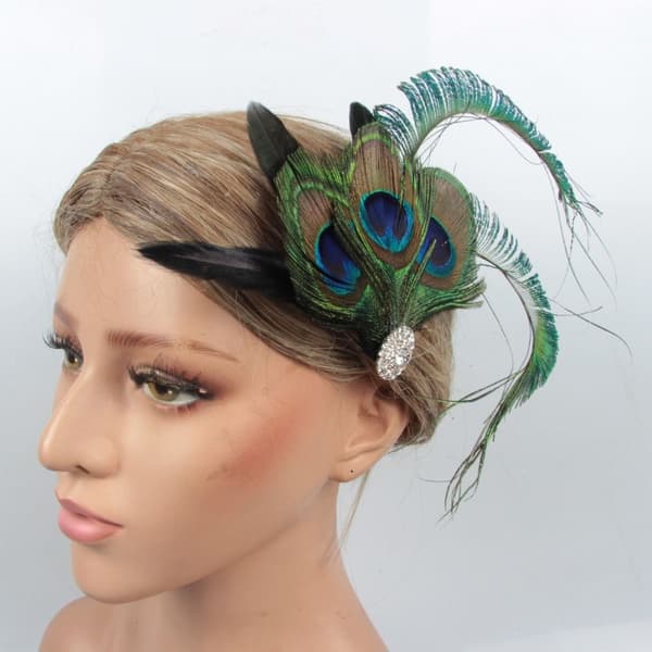 Feather Clip Bride Headpiece Pandebånd