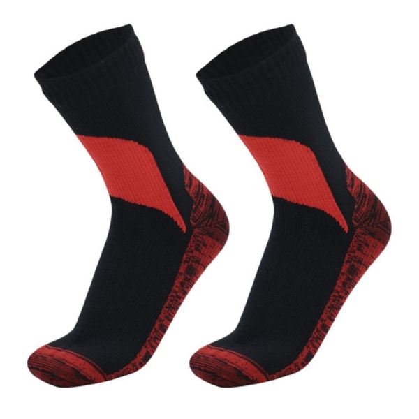 Vandtætte sokker Udendørs sportsstrømper BLACK&RED M EURO 40-42 black&red M Euro 40-42