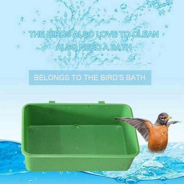 5 Stk Fuglebadeværelse Mini Pet Sand Bath Box Fuglebad