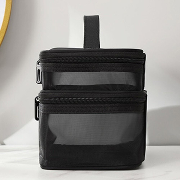Makeup Taske Rejse Kosmetik Taske SORT ENKELT LAG black single layer-single layer