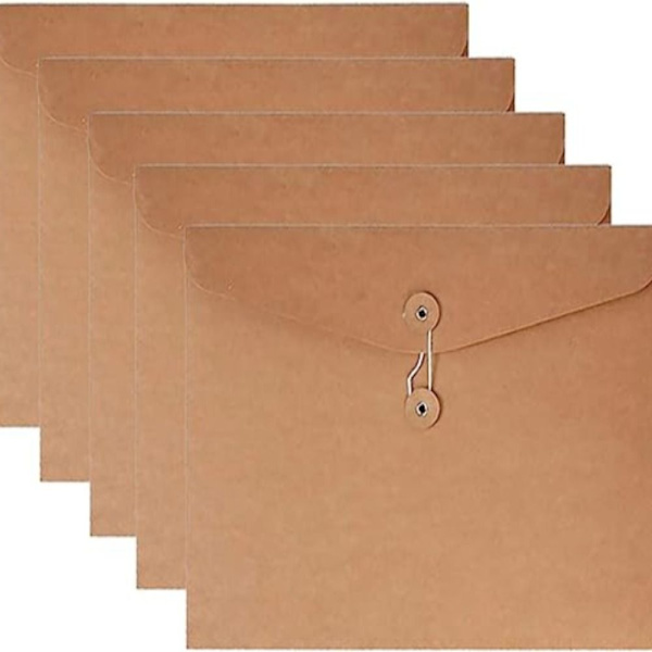 5 STK File Bag Blank File Bag til kontor