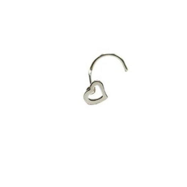 Nose Stud Heart Screw Studs 04 04 04