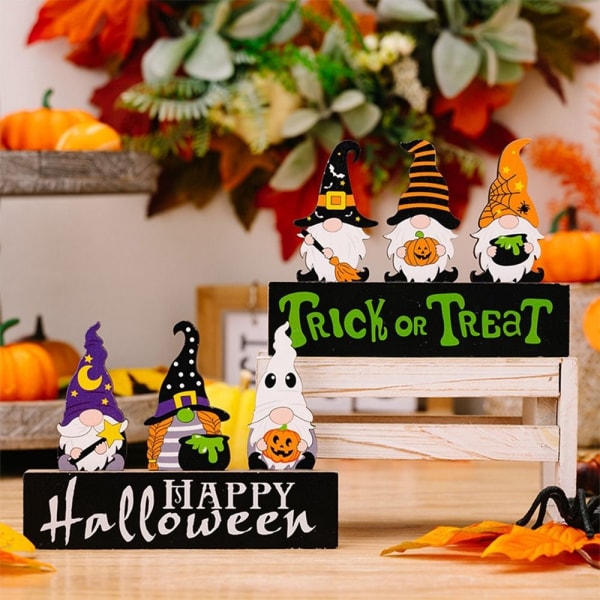 Halloween træornamenter Skrivebordspynt STYLE 2 STYLE 2 Style 2