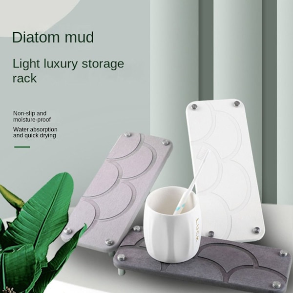 Pesuallastarjotin Kylpyhuoneen pesualtaan organizer VAALEANHARMAA 2 2 Light gray 2-2