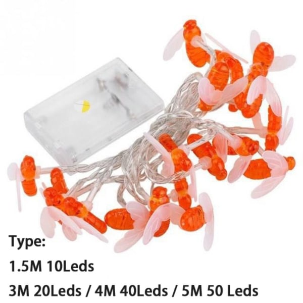 LED Nattlys Fairy String Lights WARM WHITE 5M 50LEDS 5M Warm White 5M 50Leds-5M 50Leds