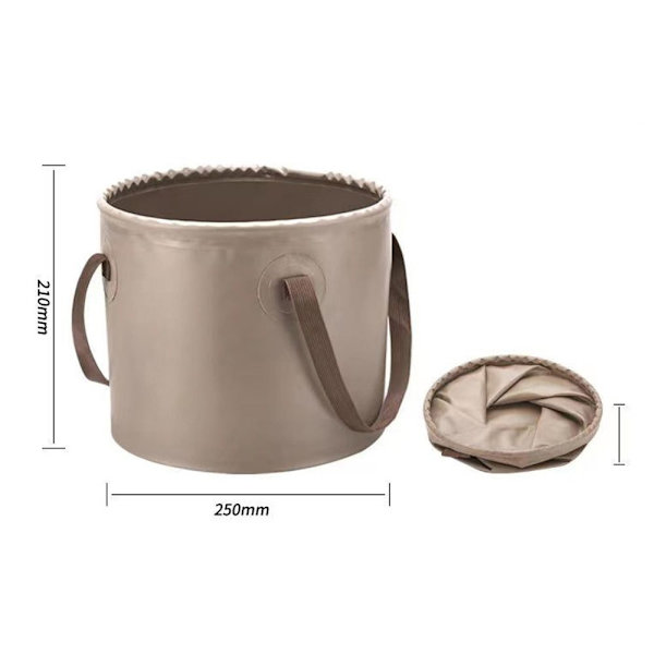 10/20L sammenfoldelig rund spand Udendørs Vandreture Bærbar coffee 10L-10L