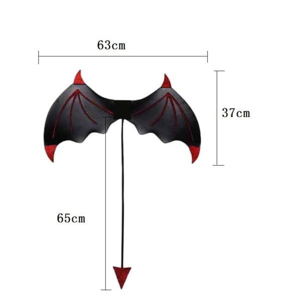 Demon Wings COS Dressing SORT SORT Black