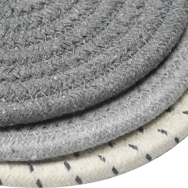 3 st Grytlappar Set Hot Pot Holders Set GRÅ Grey