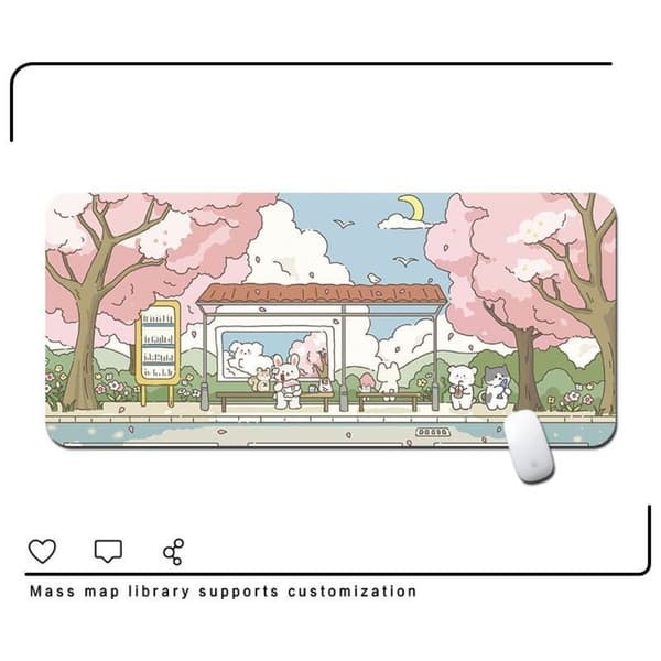 Little Rabbit Musematte Gaming Musematte Artsy Bordmatte