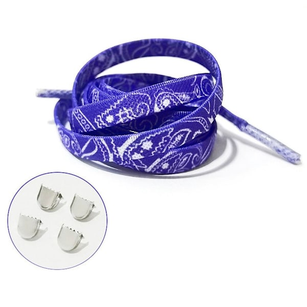 Cashew Flower Flat Shoelisser Sneakers Skolisser LILLA Purple