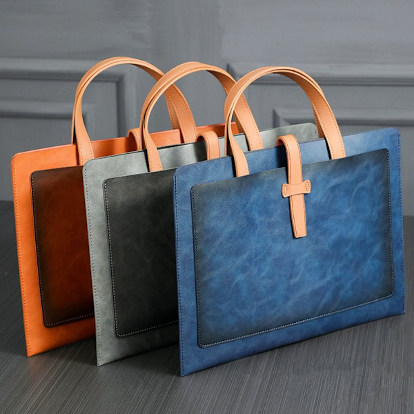 Business Document Bag Kannettavan tietokoneen käsilaukku HARMAA grey