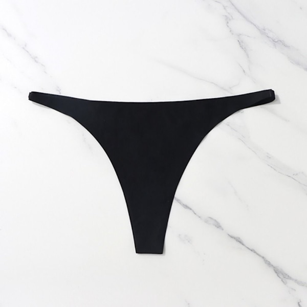 Naisten pikkuhousut Seksikäs stringit MUSTA L black L