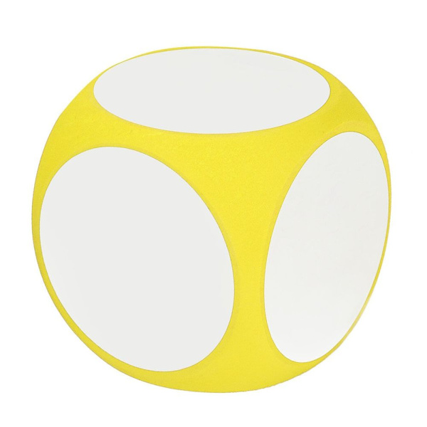 Torka av Tärning Whiteboard Tärningar GUL Yellow
