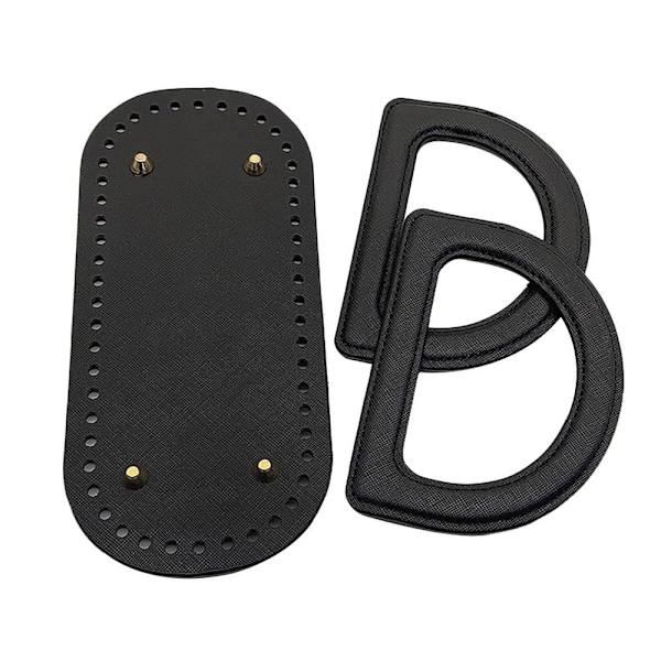 3st/ set Väskrem Läderväska Botten SVART STYLE 2 STYLE 2 Black Style 2-Style 2