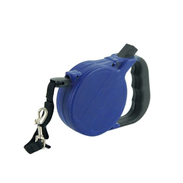 8 meter infällbart hundkoppel BLÅTT blue