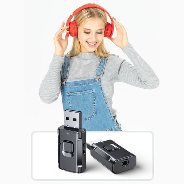 Bluetooth äänilähetinsovitin Langaton stereolähetin