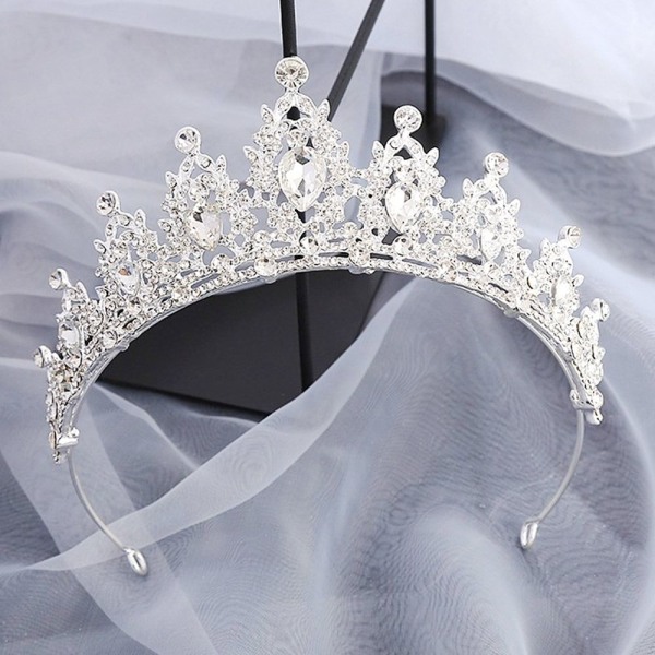 Rhinestone Hair Hoop Morsiamen hiustarvikkeet 07 07