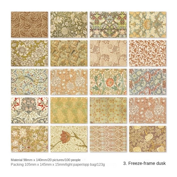 100 st/lot Memo Pads Material Papper Bokdekoration 3 3 3
