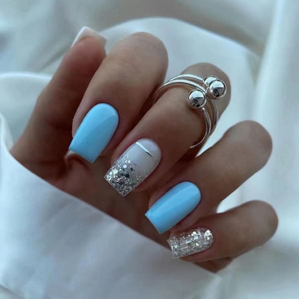24st False Nails Long Square W302 W302 W302