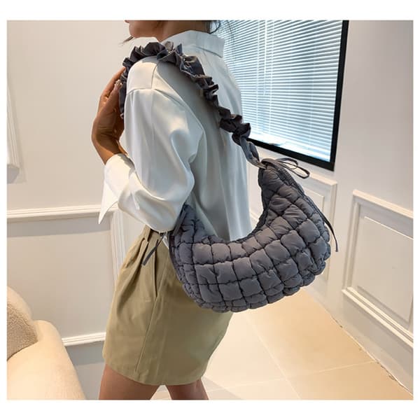 Cloud Bags Ruched Håndveske HVIT White