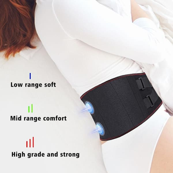 Taljestøttebælte Abdominal Massager GRÅ grey