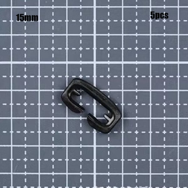 5 stk Molle Webbing Spænde Bælteende Clip 15MM 15mm