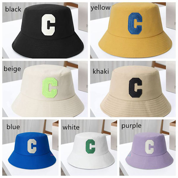 Sommarmode Flickor Tyghatt Solhatt Sommarhatt GUL yellow