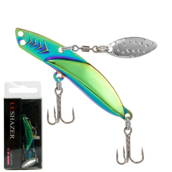 2stk Metal VIB Blade Lure VIB Fiske Lure FARVERIGE 7G Colorful 7g