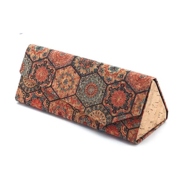 Folding Triangle Glasses Case Solbriller Box Oppbevaringsboks Random style