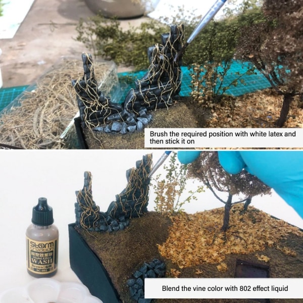 1 box miniatyr vissna rottingsimulering träd vinstockar rötter 1 1 1