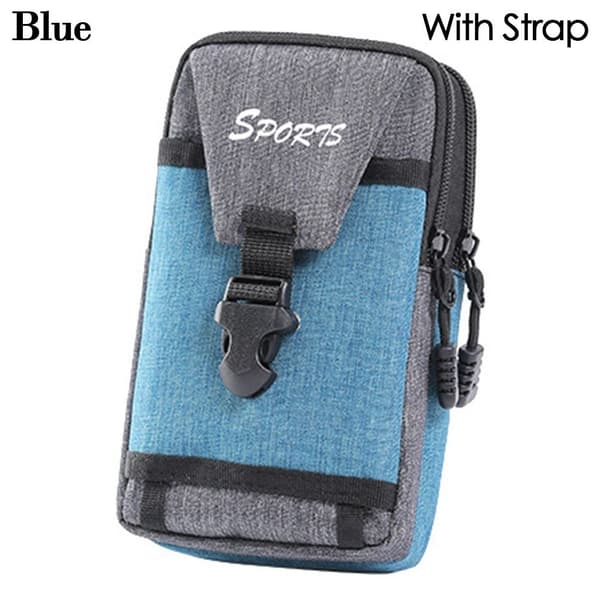 Tactical Molle Pouches Lille lomme BLÅ MED STRAP MED STRAP Blue with Strap-with Strap