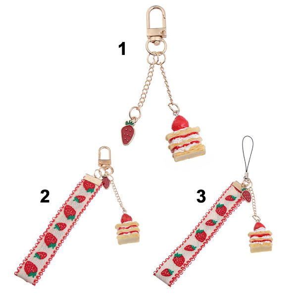 Matkapuhelin Lanyard Cute Strawberry 3 3 3