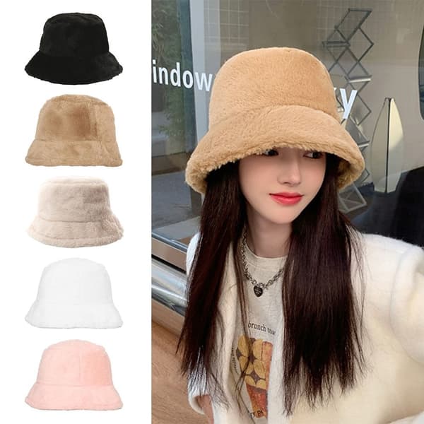 Bøttehat Vinterhat BEIGE beige