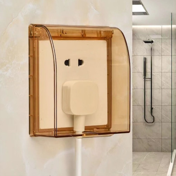 Switch Cover Socket Vattentät Box KAFFE coffee