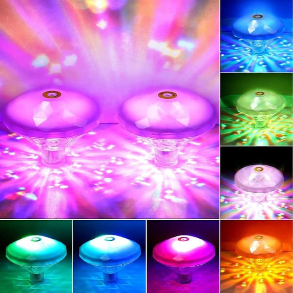 Flydende Pool Lampe LED Dam Lys Bade Undervandslys
