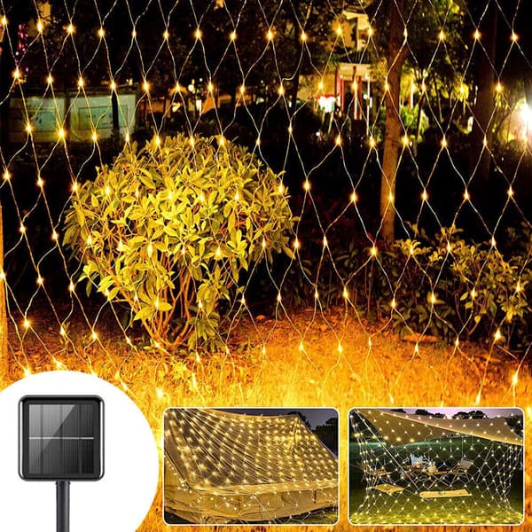 Solenergi LED String LED Solar Net Mesh WARM WHITE 3MX2M warm white 3Mx2M 204LED