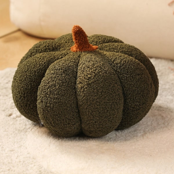 Puuvillatäytetty kurpitsatyyny Pumpkin pehmotyyny VIHREÄ 30cm Green 30cm