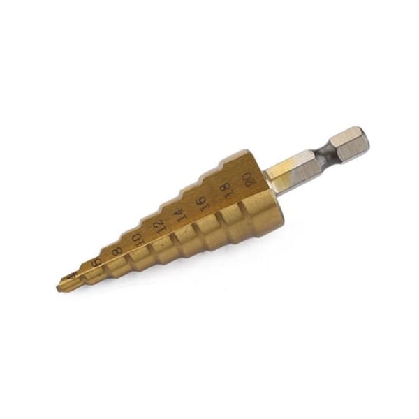 3 STK HSS Step Drill Bit Cone Titanium Bit Set Metall Hullkutter