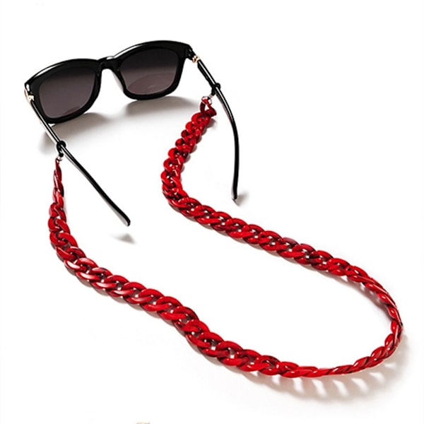 Akryl Brille Kæde Eyewear Holder Halsrem GUL Yellow
