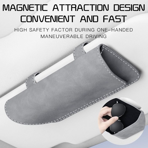Autolasilaukku Autovisiiri case GREY Gray
